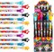 TINYMILLS 24 Pcs Day of the Dead Halloween Multi Point Stackable Pencil with Eraser for Halloween Party Favor Prize Carnival Goodie Bag Stuffers Pinata Fillers